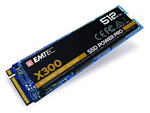 Emtec X300 M.2 SSD Power Pro 512 GB M.2 2280 NVMe PCIe Gen 3.0 x4