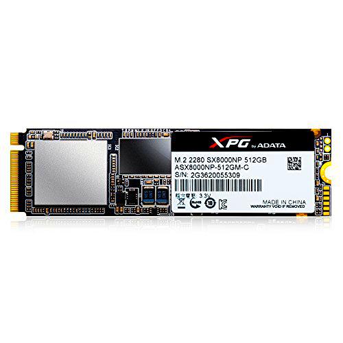 XPG SX8000 unidad de estado sólido 512 GB PCI Express 3.0 3D MLC NVMe M.2
