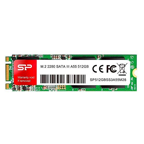 Silicon Power SSD Disco Duro Solido Interno Ace A55 M.2 2280 (3D NAND Flash) 512 GB SATA III 6 Gbit/s
