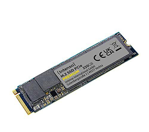 Intenso 250 GB M.2 SSD PCIe Premium, hasta 2100 MB/s