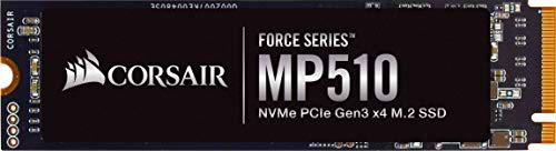 Corsair MP510 Force Series - SSD M.2 NVMe PCIe 3 x4 de Adecuada Velocidad de 480 GB (Velocidad de Lectura Secuencial de hasta 3480 MB/s y 2000 MB/s de Escritura Secuencial