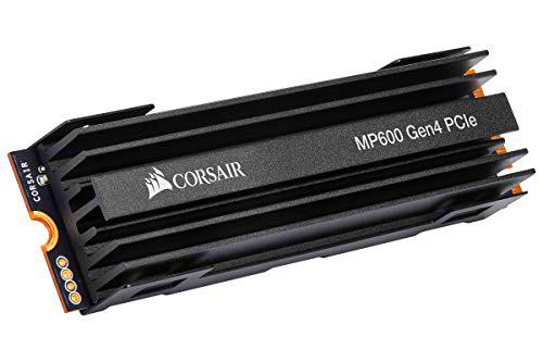 Corsair Force Series MP600 PCIe Gen.4 SSD M.2 NVMe 500GB (Velocidad de Lectura secuencial de hasta 4950 MB/s y de Escritura secuencial de hasta 2500 MB/s