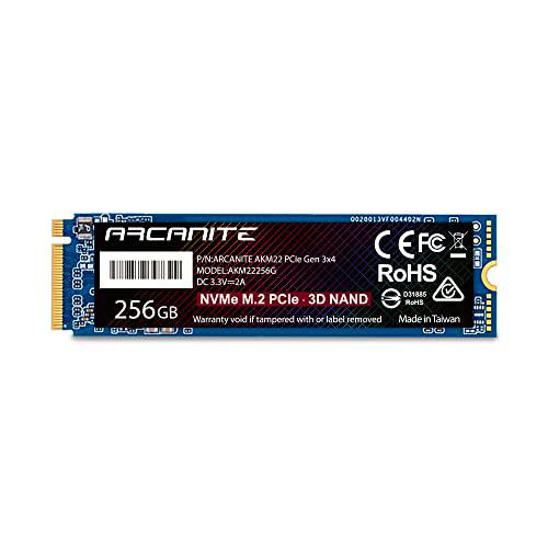 ARCANITE 256 GB NVMe SSD M.2 2280 PCIe Gen 3x4 Disco Duro Sólido Interno SSD