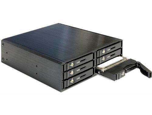 Delock Compatible 5.25&quot; Mobile Rack for 6 x 2.5″ SATA HDD/SSD