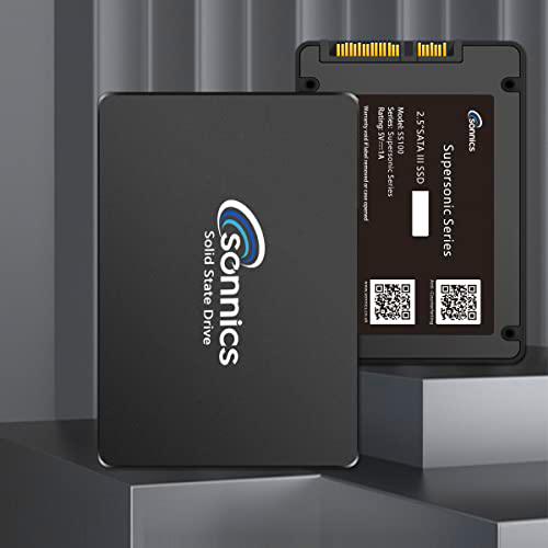 Sonnics Unidad de Estado sólido Interna (SSD) de 512 GB SATA III de 2,5 Pulgadas de 7 mm hasta 520 MB/s de Lectura