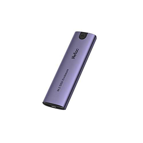 NETAC WH51 USB3.1 Type C M.2 SATA/NVME SSD Caddy, Todos LOS TAMAÑOS M.2, Aluminio