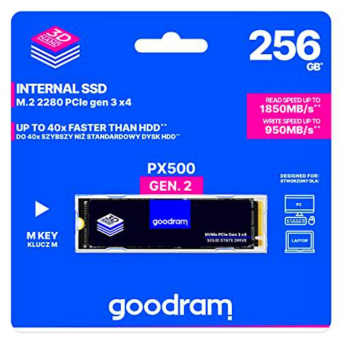 Goodram SSD PX500-G2 256 GB M.2 PCIE 3X4 NVME