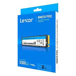 Lexar Disque SSD NM610 Pro 2To (2000Go) - NVMe M.2 Tipo 2280