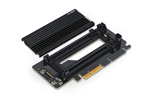 Icy Dock EZConvert Ex Pro MB987M2P-2B Tarjeta adaptadora para SSD M.2 NVMe a 4X PCIe 4.0 con disipador de Calor