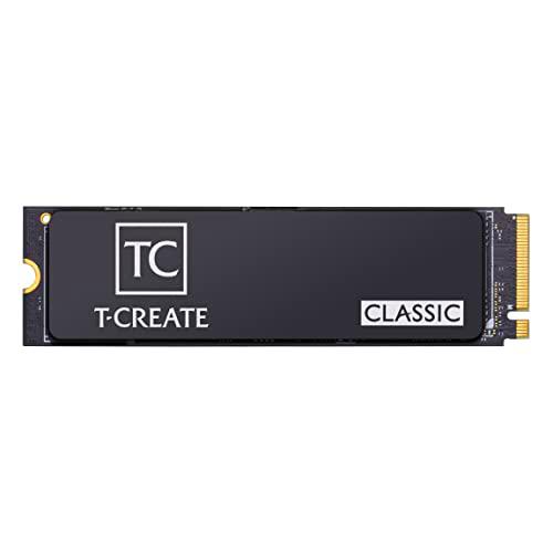 TEAMGROUP T-Create Classic 2TB Lectura/Escritura hasta 4.800/4.400MBs 1.200TBW Diseño para Creadores NVMe M.2 PCIe Gen4x4 3D NAND TLC SSD con caché SLC y disipador de Calor de grafeno