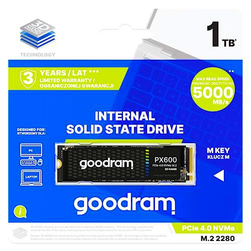 Goodram SSD PX600 1000GB PCIe 4x4 M.2 2280