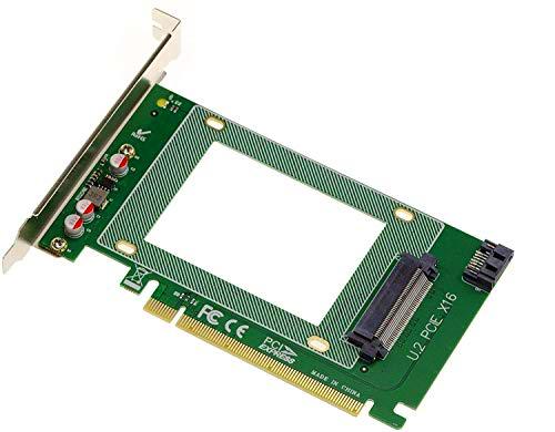 Kalea Informatique - Tarjeta controladora PCIe x16 tipo PCIe 3.0 para SSD PCIe NVMe U.2 o SSD SATA