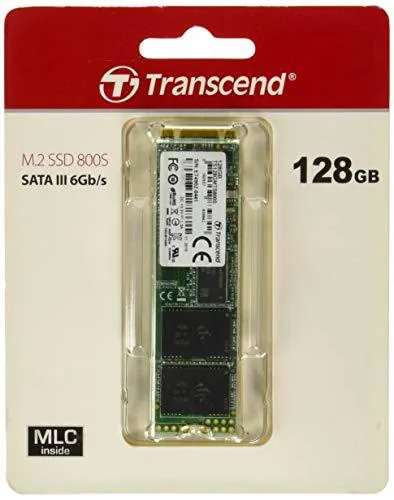Transcend MTS800S - Disco Duro Solido Interno M.2 2242 de 128 GB, chip MLC