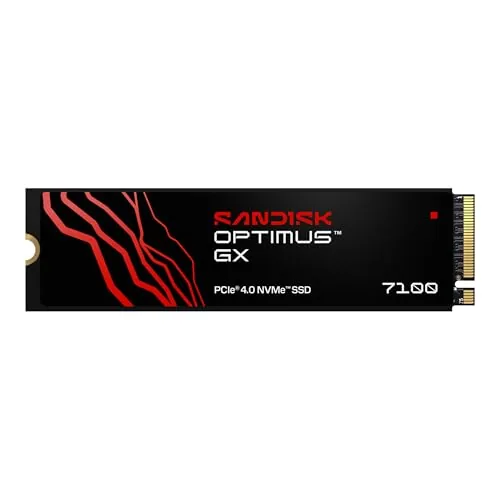 SANDISK Optimus GX 7100 NVMe SSD 500 GB (hasta 7250/6900 MB/s velocidades secuenciales de Lectura/Escritura