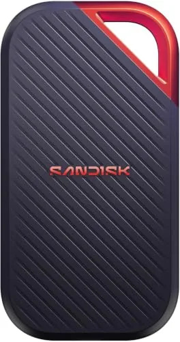 SanDisk Extreme Pro SSD Portátil 2 TB (Velocidades de Lectura de hasta 4000 MB/s y velocidades de Escritura en ráfaga de 3800 MB/s