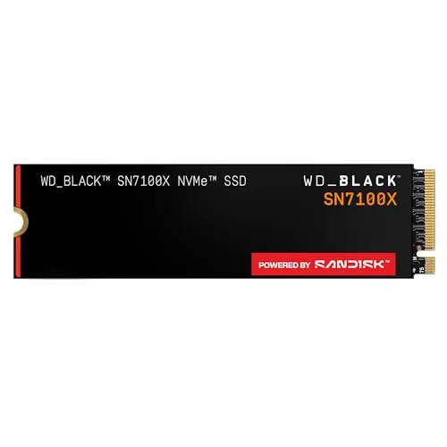 WD_Black SN7100X NVMe SSD de 2 TB (con hasta 7250 MB/s de Velocidad de Lectura