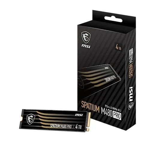 MSI SPATIUM M480 PRO PCIe 4.0 NVMe M.2 4TB SSD int