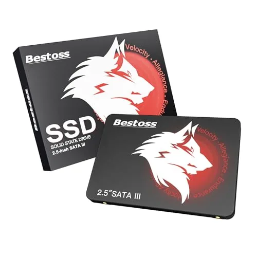 Bestoss Disco duro interno SSD de 2.5 pulgadas de 480 GB para PC o portátil