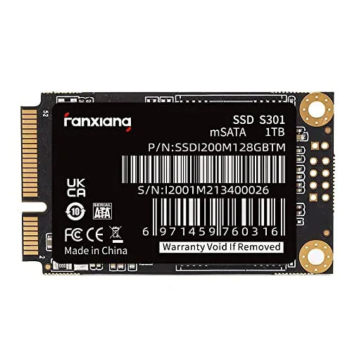 fanxiang Unidad interna de estado sólido S301 de 1 TB mSATA SSD Mini SATA III de 6 Gb/s