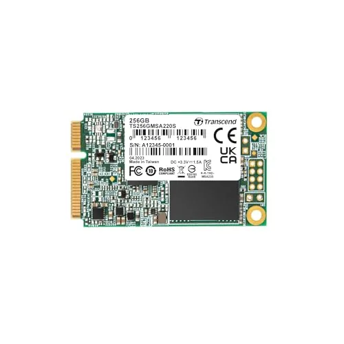 Transcend SSD mSATA SATA III 256GB MSA220S, caché