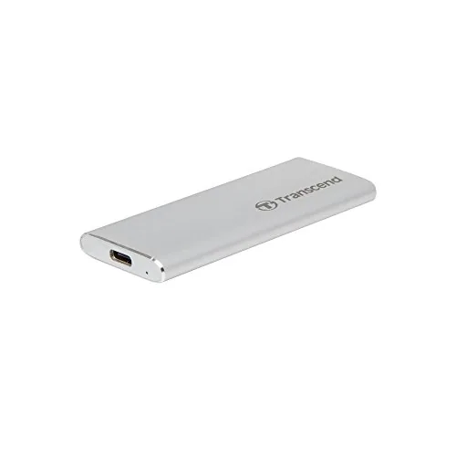 Transcend SSD portátil ESD260C 250GB, 520 MB/s, Aluminio