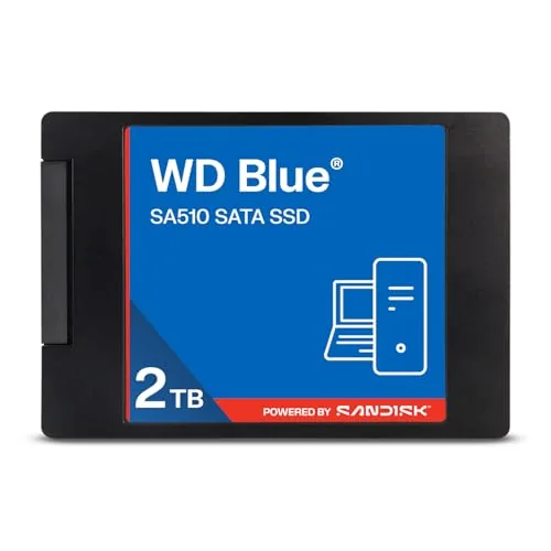 SanDisk WD Blue SA510 SATA SSD Disco de Almacenamiento Interno de 2,5”/7 mm 500 GB (hasta 560 MB/s