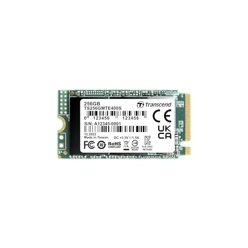 Transcend SSD MTE400S PCIe 3.0 2242 256GB, 2000 MB/s de Transcend