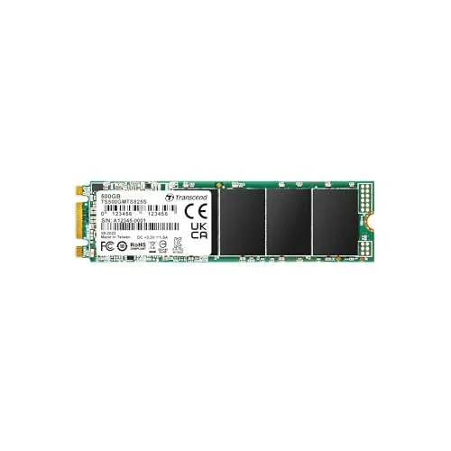 Transcend SSD MTS825S M.2 SATA III 2280 500GB, caché SLC