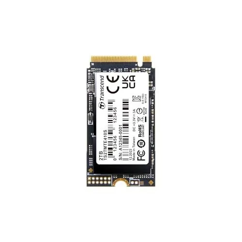 Transcend M.2 NVMe SSD 2TB 2242 PCIe Gen4x4 M Key - TS2TMTE410S de Transcend