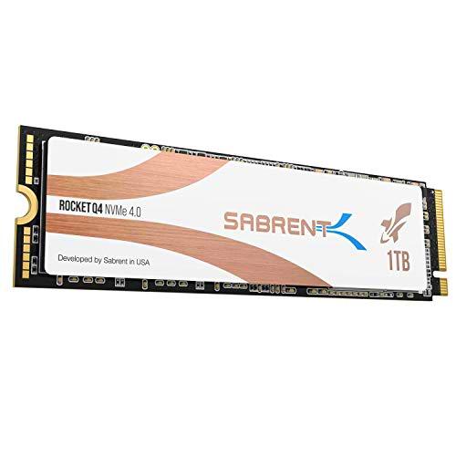 Sabrent 1TB Rocket Q4 NVMe PCIe 4.0 M.2 2280 SSD Interno Unidad de Estado sólido de máximo Rendimiento R/W 4700/1800 MB/s (SB-RKTQ4-1TB)