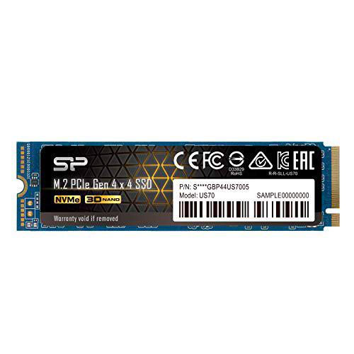 Silicon Power 2TB NVMe 4.0 Gen4 PCIe M.2 SSD R/W hasta 5.000/4.400 MB/s (SP02KGBP44US7005)