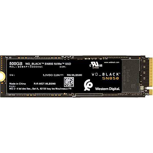 Western Digital Black SSD 500GB SN850 NvMe WDBAPY5000ANC-WRSN