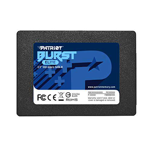 SSD Disco Sólido Interno 2.5" SATA III Interno Patriot Memory 480GB Burst Elite 6 Gbps