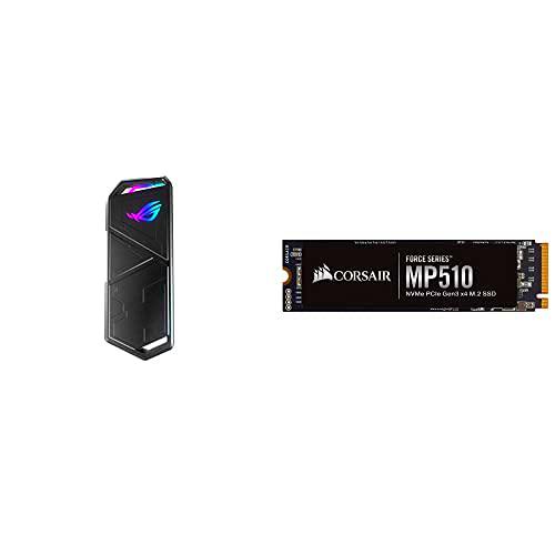 ASUS ROG Strix Arion - Caja de SSD M.2 NVMe + Corsair Force MP510