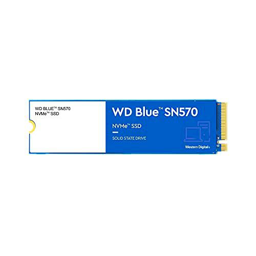 WD Blue SN570 250 GB M.2 NVMe SSD, con hasta 3300 MB/s de Velocidad de Lectura