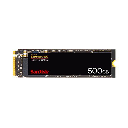 SanDisk Extreme Pro 500 GB M.2 NVMe 3D SSD, Negro (SDSSDXPM2-500G-G25)