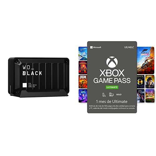 WD_BLACK D30 de 1 TB Game Drive SSD + Suscripción Xbox Game Pass Ultimate