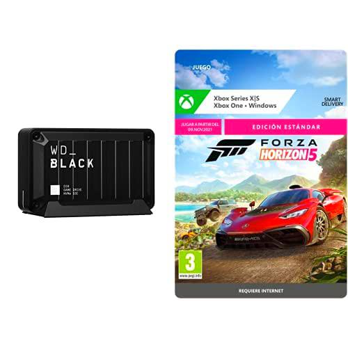 WD_BLACK D30 de 1 TB Game Drive SSD + Forza Horizon 5: Standard | Xbox &amp; Windows 10