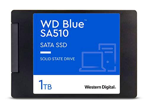 WD Blue SA510 1TB SATA SSD de 2.5" con Velocidad de Lectura de hasta 560MB/s