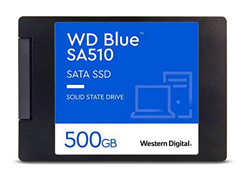 WD Blue SA510 500 GB SATA 2.5" SSD con hasta 560 MB/s de Velocidad de Lectura