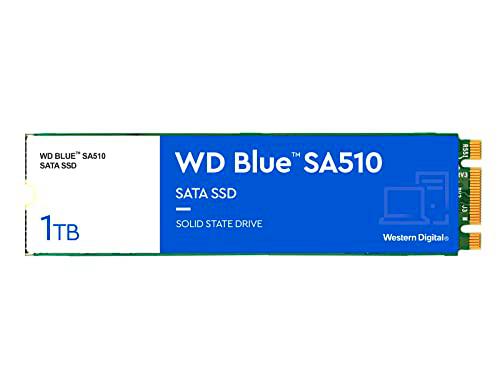 WD Blue SA510 1 TB M.2 SATA SSD con hasta 560 MB/s de Velocidad de Lectura