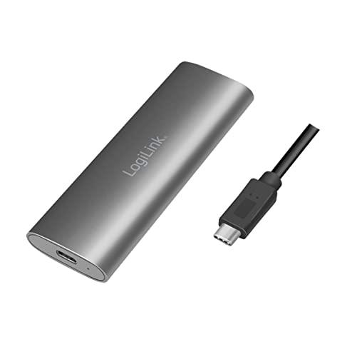 LogiLink Caja USB 3.2 Gen 2x1 para SSD M.2 NVMe (PCIe) y SATA (NGFF)