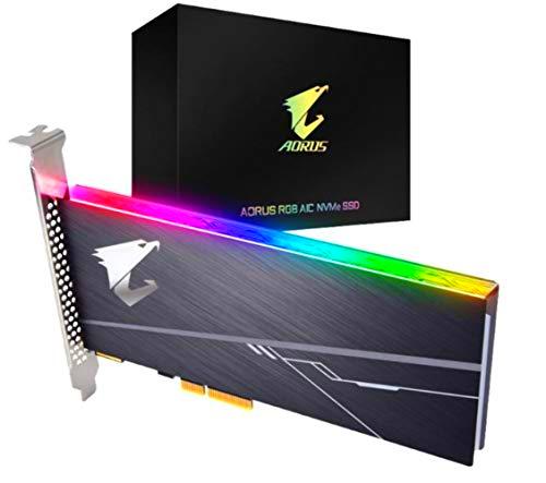 Gigabyte Disco Duro PCIE SSD 512GB AORUS AIC PCIE X4 RGB