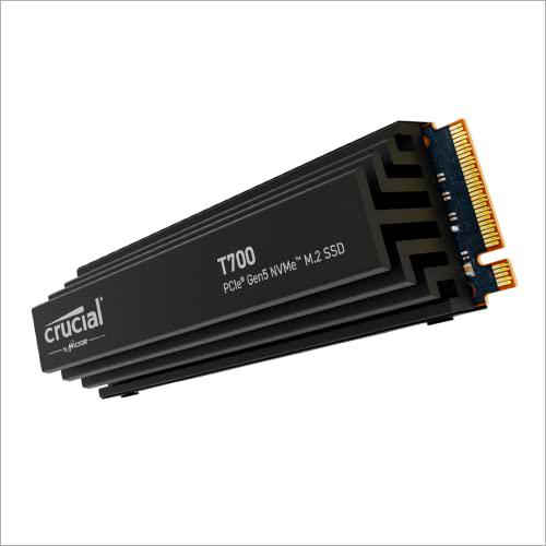 Crucial T700 4TB Gen5 NVMe M.2 SSD con disipador térmico
