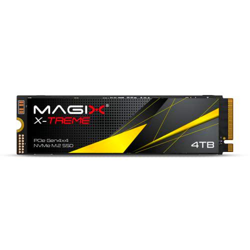Magix SSD M.2 Gen4x4 4TB X-Treme, Velocidad de Lectura/Escritura de hasta 7200/6800 MB/s