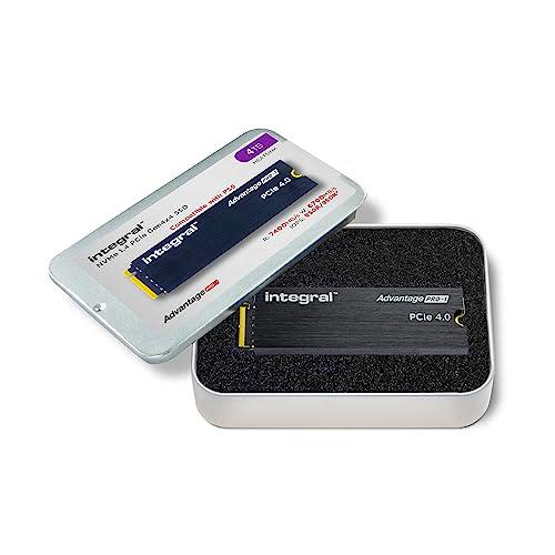 Integral Advantage Unidad de Estado sólido Pro-1 4TB SSD NVME M.2 2280 PCIe ultrarrápido Gen4x4 R-7400MB/s W-6700MB/s