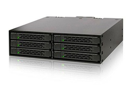 Icy Dock ToughArmor MB996SP-6SB - Rack Extraible Métalico 6 x 2,5" Discos Duros/SSD SATA en una bahía de 5.25”