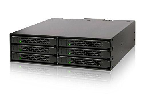 Icy Dock ToughArmor MB996SP-6SB - Rack Extraible Métalico 6 x 2,5" Discos Duros/SSD SATA en una bahía de 5.25”