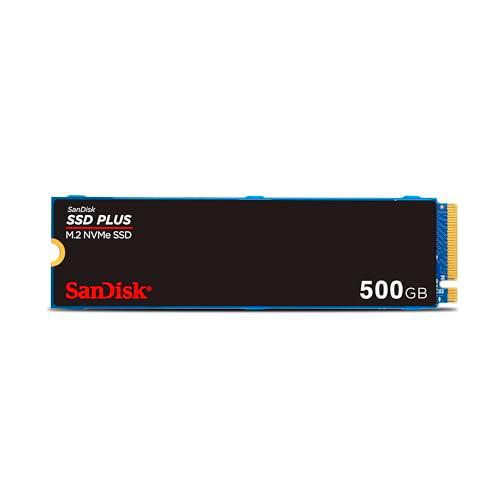 SanDisk SSD Plus 500GB M.2 2280 PCIe Gen3 NVMe SSD con Velocidad de Lectura de hasta 3200 MB/s