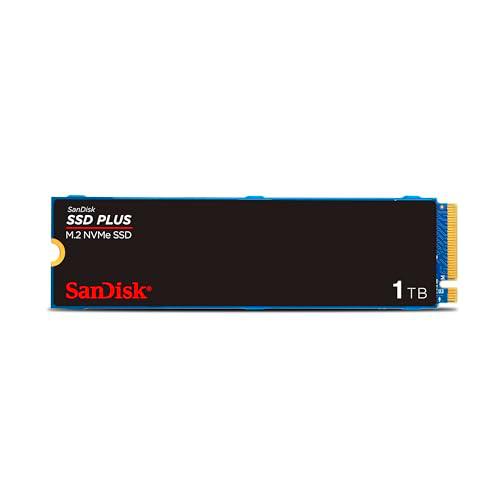 SanDisk SSD Plus 1TB M.2 2280 PCIe Gen3 NVMe SSD con Velocidad de Lectura de hasta 3200 MB/s
